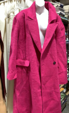 NASTY GAL Premium Faux Fur Oversized Coat Women's Size 20- US Color: Hot Pink