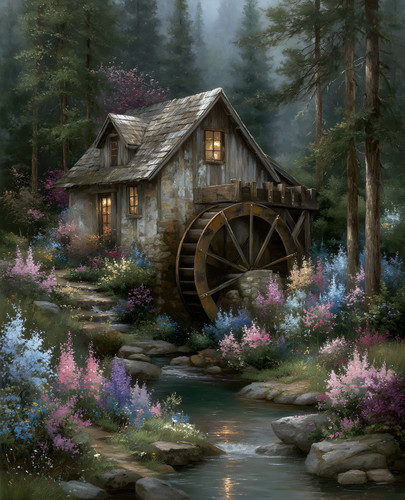 8x10 cozy storybook water - 8x10,