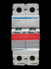 HAGER 100 AMP MAIN SWITCH DISCONNECTOR DOUBLE POLE SBR290