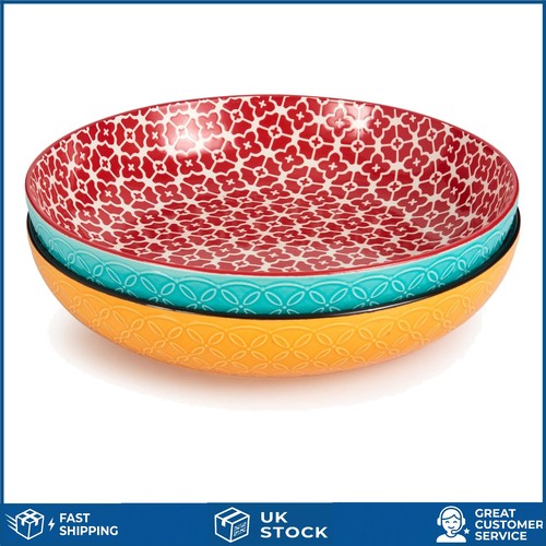 Vibrant ceramic serving - ceramic,