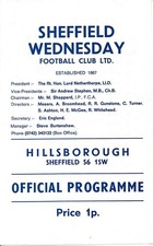 Sheffield Wednesday v Doncaster Rovers (County Cup) 1974/1975 