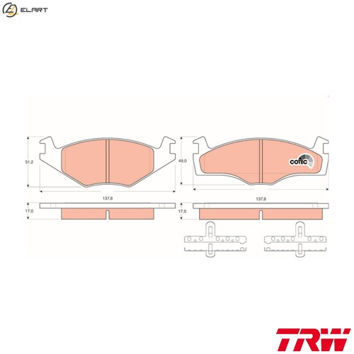 Brake pad set - brake,