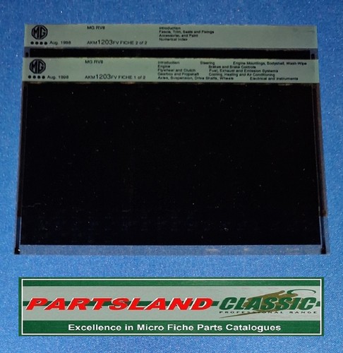 Akm1203 microfiche parts set - microfiche,