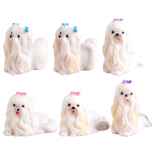 6pcs realistic white - 6pcs, resin