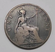 1896 Queen Victoria Veiled Old