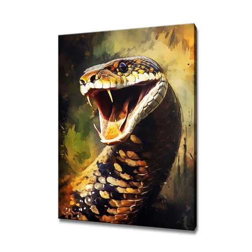 Cobra snake art print canvas - snake,