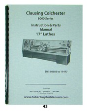 Clausing Colchester 17" Lathe