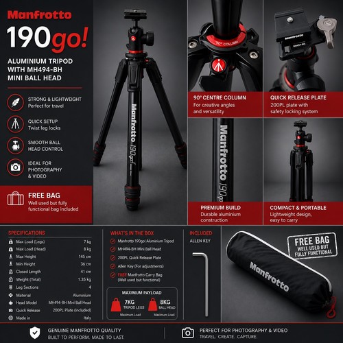 Manfrotto 190go professional - manfrotto, 190go!