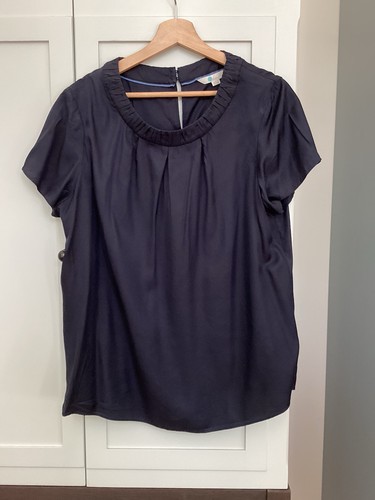 Boden navy silk blend tunic - boden,