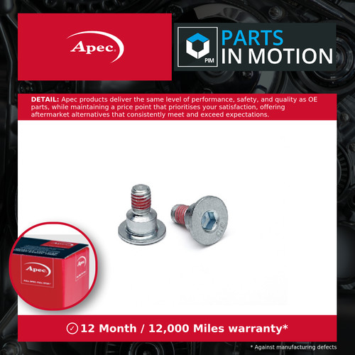 Brake disc screw bolt fits - screw,