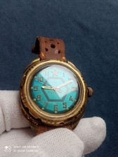 Watch Military Vostok Komandirskie Mechanical USSR Wostok Soviet Army Blue Dial