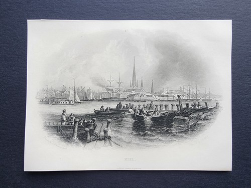 Antique 1857 print - antique,