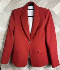 ZARA Womens Red Blazer Classic
