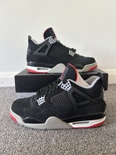 Nike Air Jordan 4 Bred (2019) Size UK 8.5 (Black/Red/White)