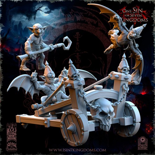 Black horde goblin - goblin, slingshot