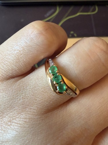 Sweden vintage 18k - , emerald