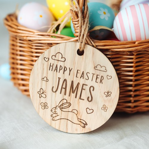 Personalised easter name tag - personalised,