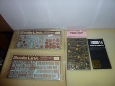 Scale Link Langley Miniature Hauler H0 etched brass antennas, fences bike x 4