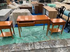 Bradley & headboard dressing room set solid burr yew pear wood inlays new