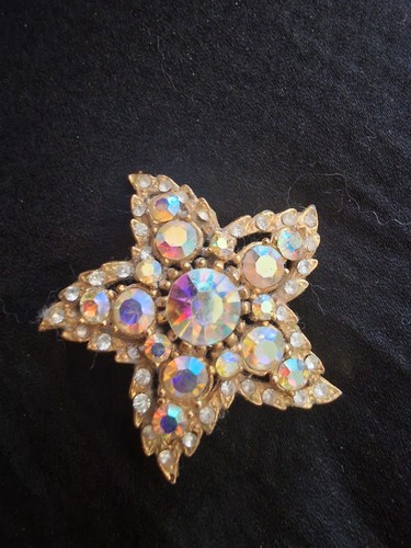 Atomic starburst brooch with - brooch,