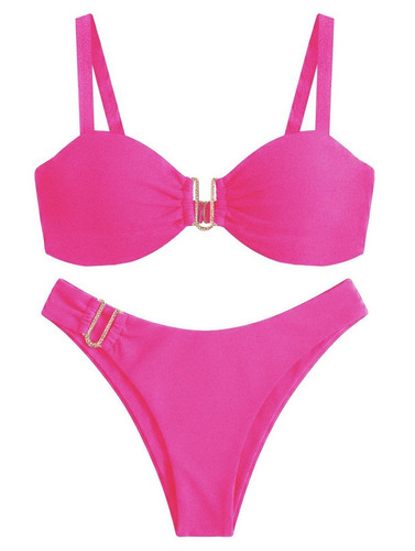 Women pink solid piece - women’s,