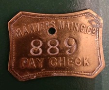 MANVERS  MAIN Colliery Co. PAY