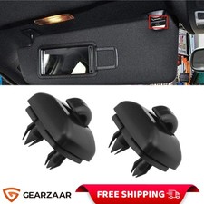 2X Sun Visor Clip Holder Hook For Audi A1 A3 A4 A5 Q3 Q5 TT BLACK 8U08575624PK