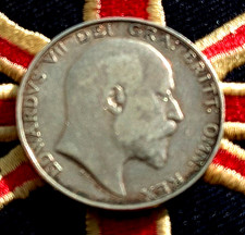 1902 King Edward VII Half Crown C Solid Silver London England Great British Old