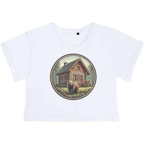 Log cabin with bear - 'log,