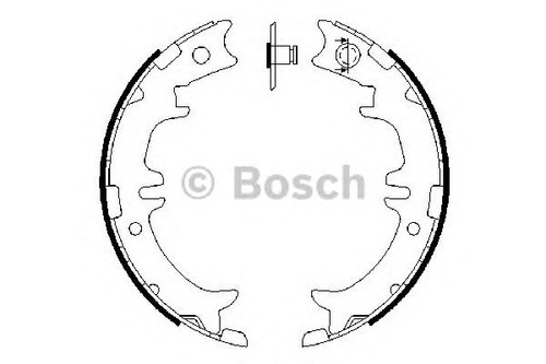 Bosch brake shoe - bosch, diameter