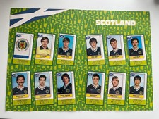 PANINI FOOTBALL SUPERSTARS 1984 ACETATE/PLASTIC CARD SCOTLAND COMPLETE 