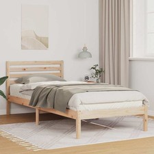 Bed Frame with Headboard Brown