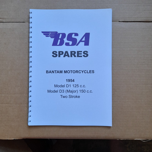 Bsa bantam parts book for - bantam,