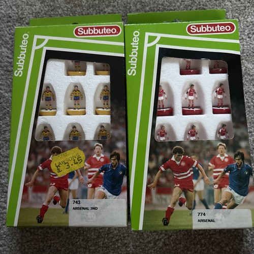 Subbuteo arsenal 743 and 774 - arsenal,
