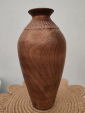 Wooden decorative vase - wooden,