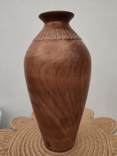 Wooden decorative vase - decorative,