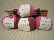 4 x 50g - Rowan Softknit Cotton - 3 x Tea Rose / 1 x Aged Rose