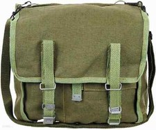 Vintage 80's Polish Army Canvas Webbing Bread Bag Military Satchel-NEW.