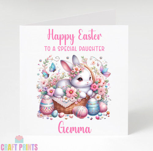 Personalised easter card cute - personalised,