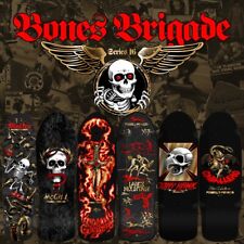 POWELL PERALTA Series 16 Skateboard Deck  -  BONES BRIGADE - Gold Foil Graphics
