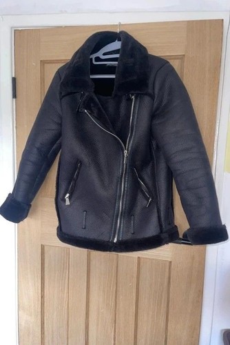Ladies black faux - black, fur