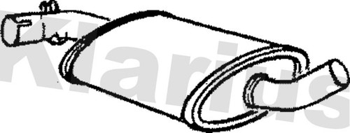 Centre muffler fits golf - centre,