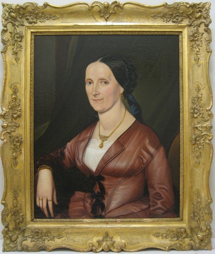 Oil painting antique 19th - oil,