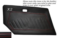 RED STITCH 2X DOOR CARD