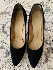 VINTAGE~SEXY '60'S BLACK SUEDE