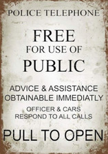 Police Telephone Box Metal