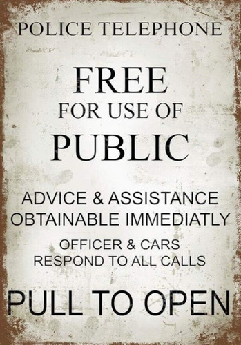 Police telephone box - telephone,