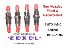 MITSUBISHI DELICA L400 2.8 TD 4M40 NEW INJECTORS SET OF 4 Years 93 To 1996