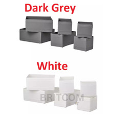 NEW IKEA Skubb set of 6 Storage Boxes Drawer Organizer for Wardrobe Durable