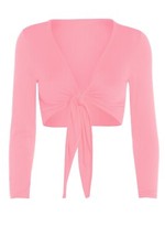 WOMEN TIE KNOT SHRUG TIE FRONT
